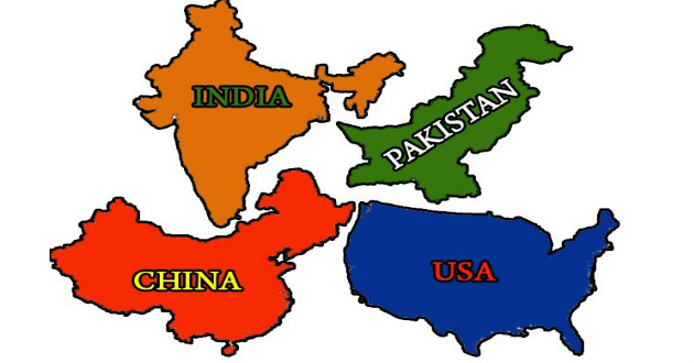 pakistin usa and chaina map