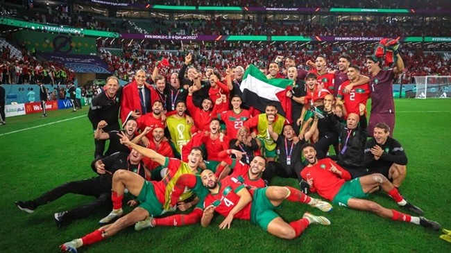 palestine flag in qatar worldcup