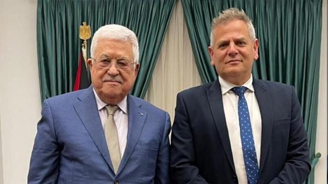 palestinian president receives israeli delegation