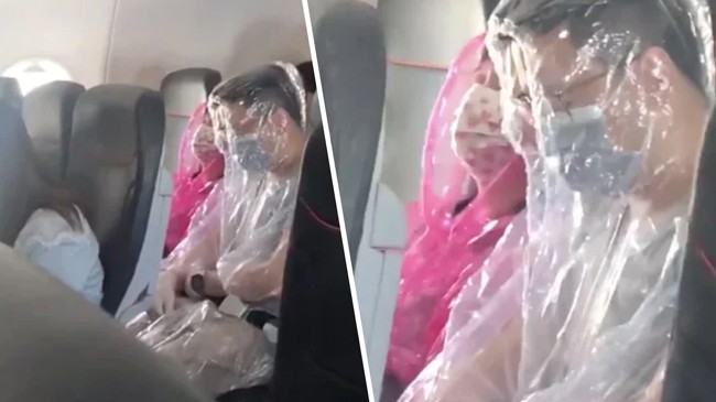 passengers wrap with plastics