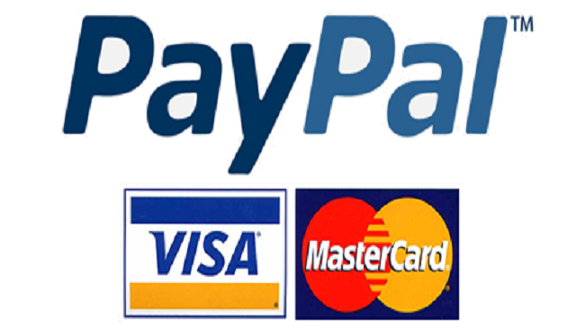 paypal visa mastercard
