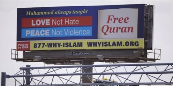 preaching islam by billboard
