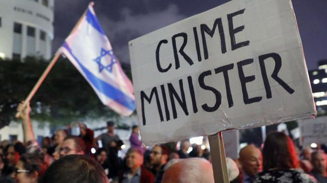 protest against netanyahu israel