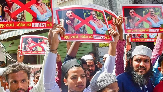 protest against nupur sharma