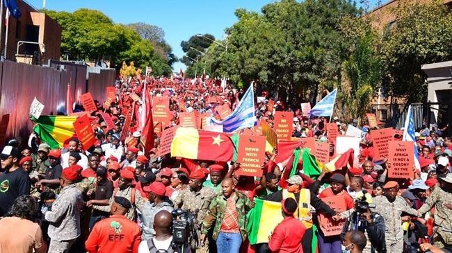 protest in pretoria