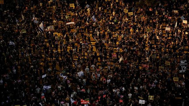 protest in tel aviv