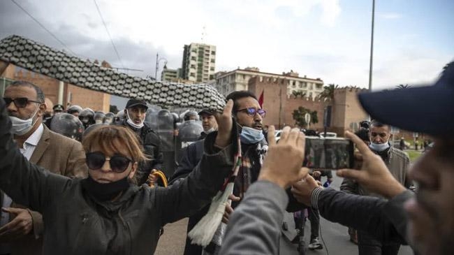 protest morocco against deal israel