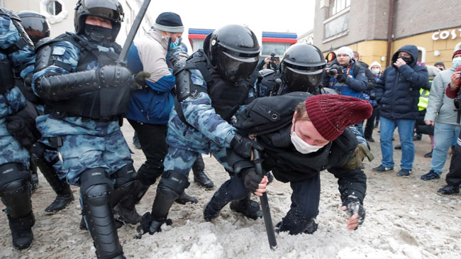 protest russia navanly jail