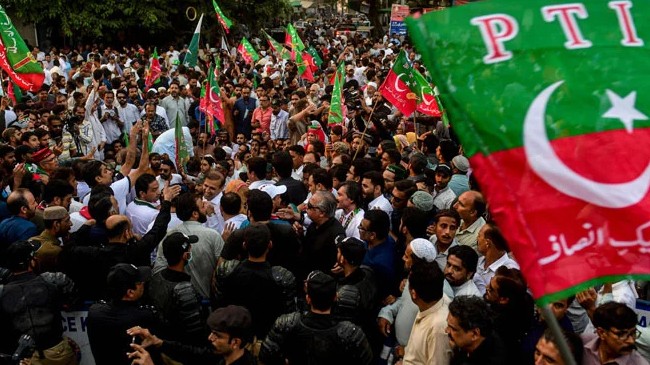 pti protest