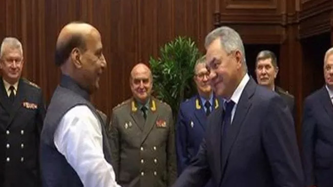 rajnath sing and sergey shoigu