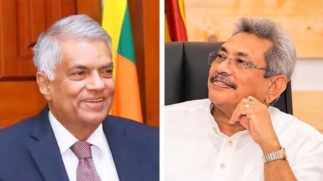 ranil wickremesinghe and gotabaya rajapaksa