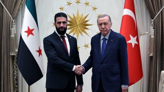 recep tayyip erdogan ahmed al sharaa
