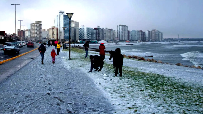 record cold grips argentina chile
