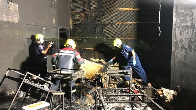 rescue workers search inside the mountain b nightclub