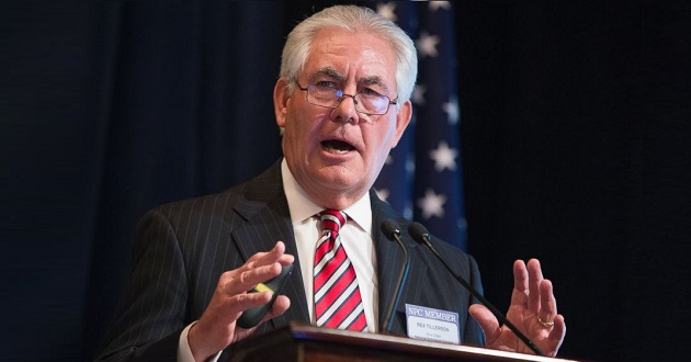 rex tillerson us secretary of state