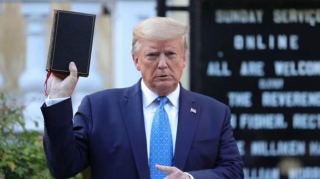 riligious leaders are shocked as trump visits church