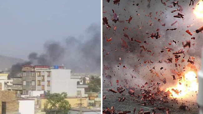 rocket attack in kabul airport