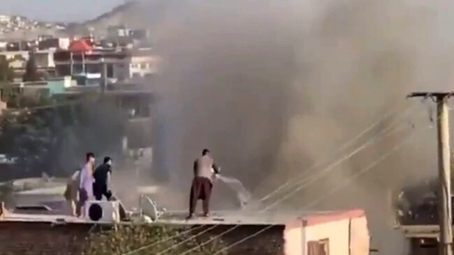 rocket attack in kabul airport 1