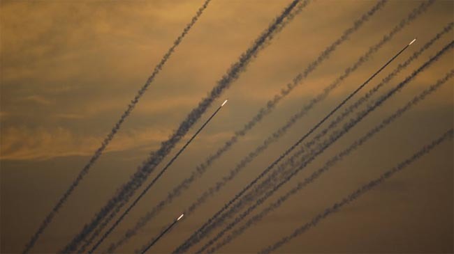 rocket from gaza to israel