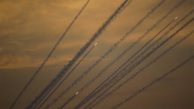 rocket from gaza to israel
