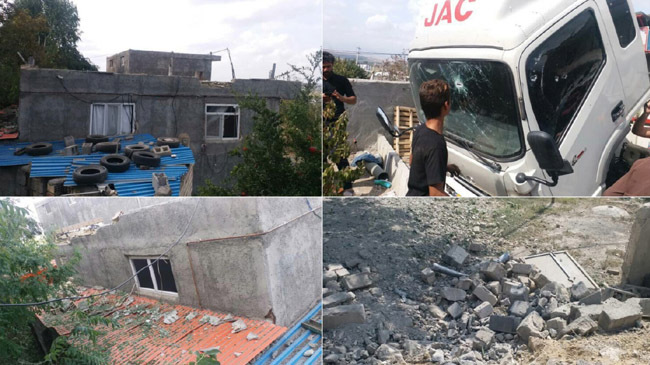 rocket hits in irans border