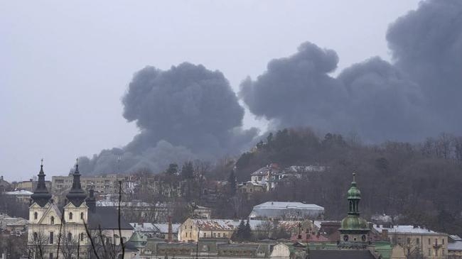 rockets strike lviv near poland border