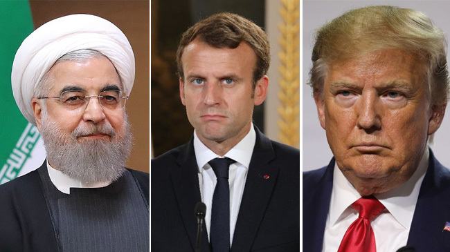 ruhani makron trump