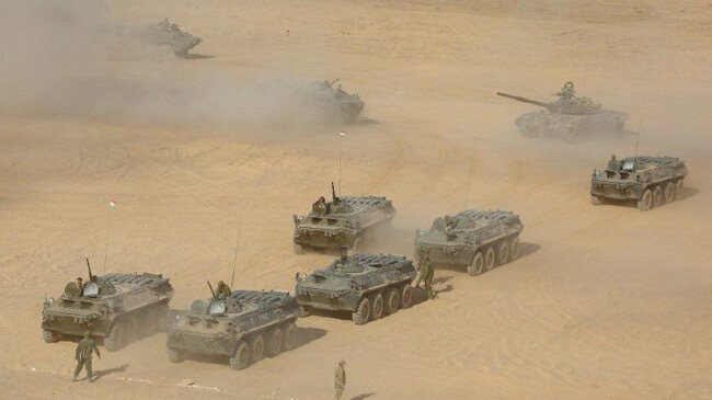 russia joint drill afghan border inner