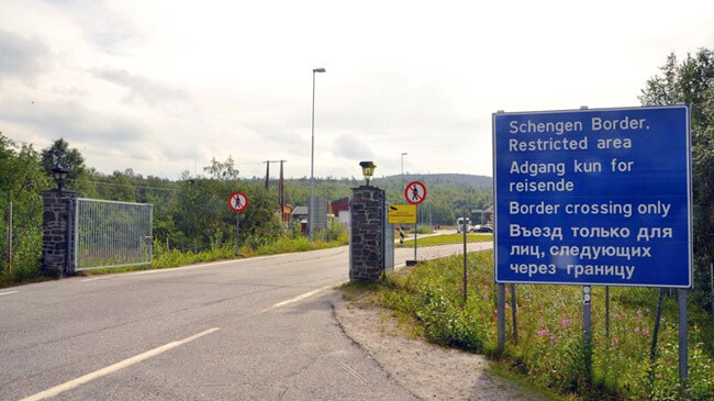 russia norway border inner