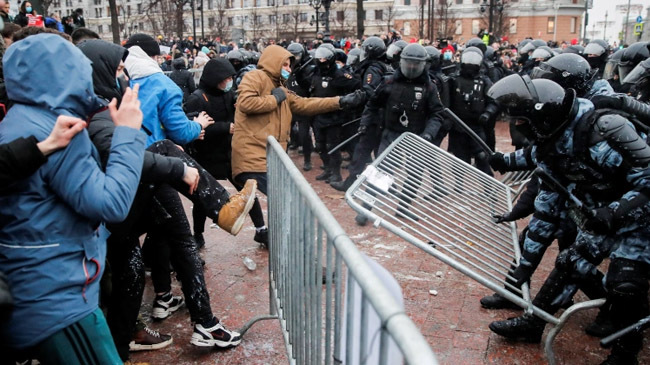 russia protest for navalny