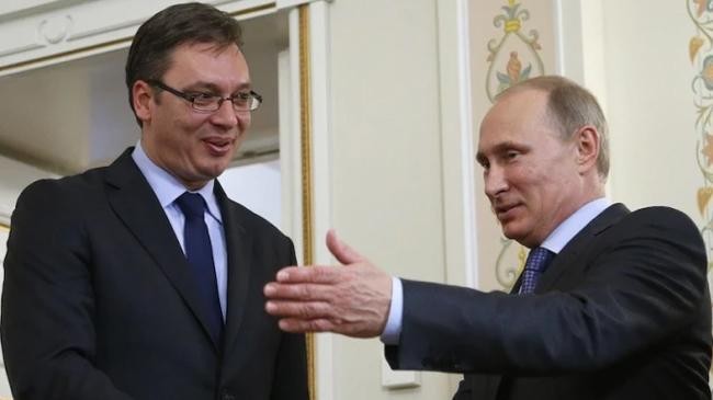russian president putin with serbian president vucic