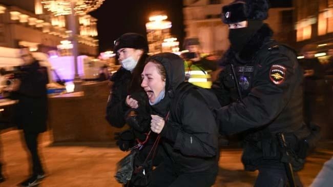 russian rally against war