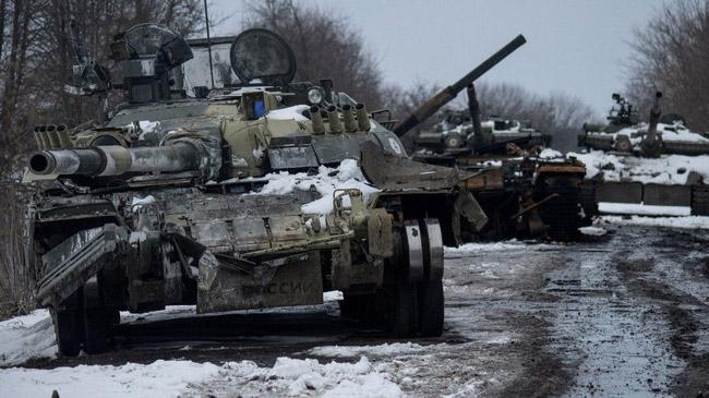 russina tank battle field