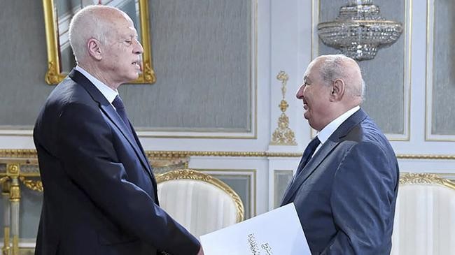 sadok belaid with president kais saied