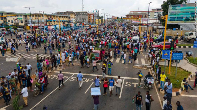 sars protest lagos nigeria