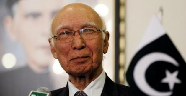 sartaj aziz pakistan foreign minister adviser