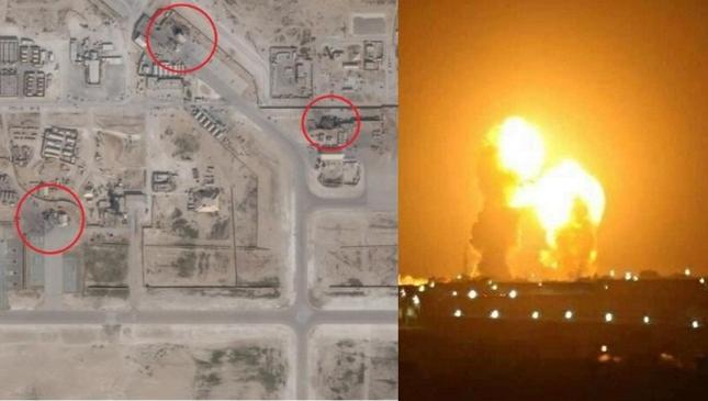 satellite images show base damage