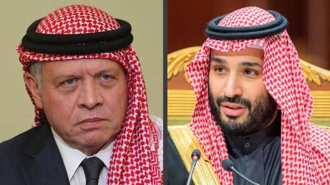 saudi arabias crown prince mohammed bin salman and jordans king abdullah ii