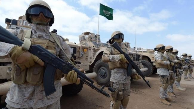 saudi forces at the saudi led coalition military base in yemen