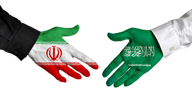 saudi iran flag