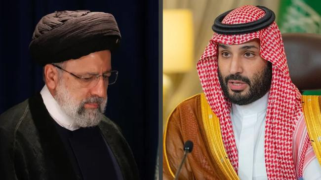 saudi prince and mohammed bin salman iran president ebrahim raisi