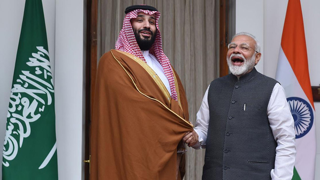 saudi prince salman bin muhammad and modi