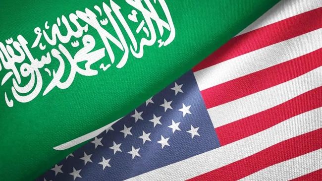 saudi usa flag