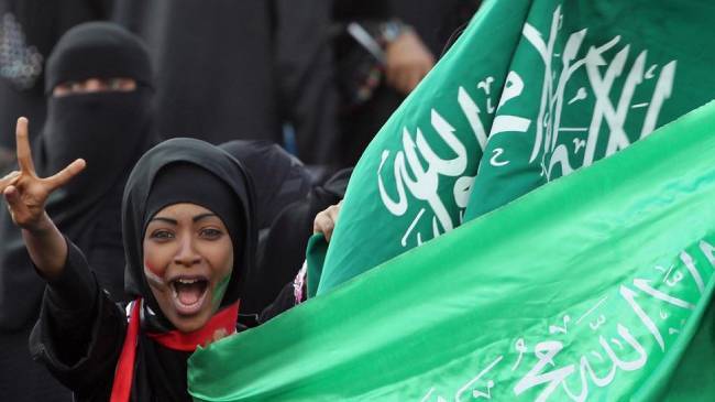 saudi women football on tv