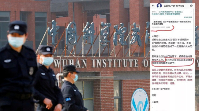 security personnel keep watch outside the institute