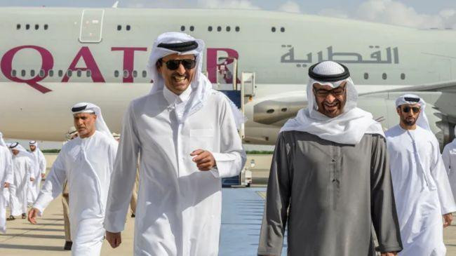 sheikh mohamed bin zayed al nahyan sheikh tamim bin hamad al thani