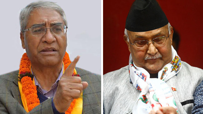 sher bahadur deuba kp sharma oli