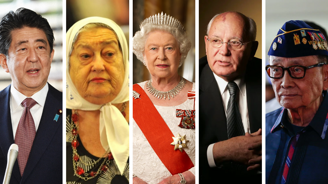 shinzo abe hebe de bonafini elizabeth ii mikhail gorbachev fidel ramos