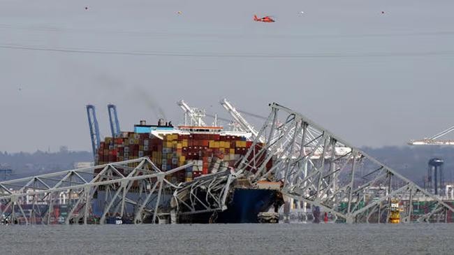 ship and bridge