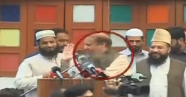 shoes Throwing on Nawaz Sharif